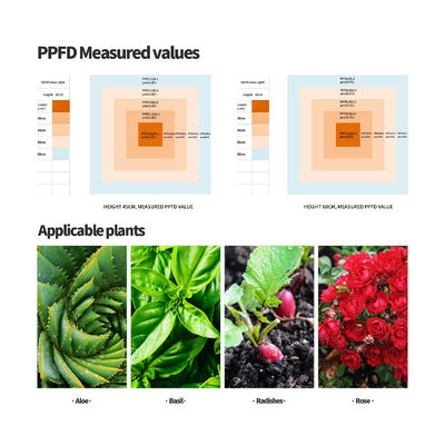مصباح نمو LED كامل الطيف بقدرة 600 واط مع وظيفة التعتيم لنمو النبات الأمثل