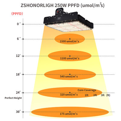 مصباح نمو LED T5 كامل الطيف بقدرة 250 واط مع إدارة حرارية سلبية للنباتات الداخلية