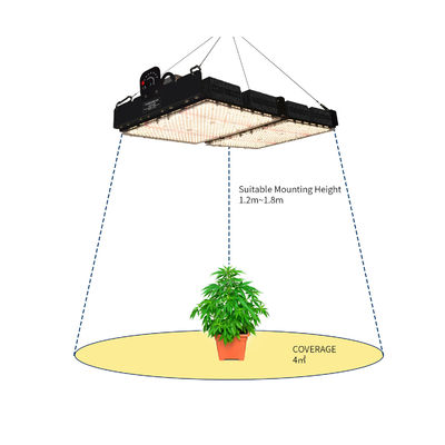 PPFD قراءة مصابيح النمو LED للنباتات الداخلية NR Spectrum