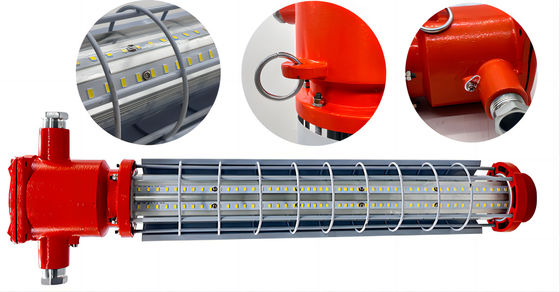 مصباح خطي LED مقاوم للانفجار IP65 Exde Mb WF2 للمواقع الخطرة