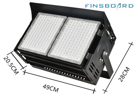 إضاءة الملعب المضيئة LED 6500w 45° زاوية العدسة