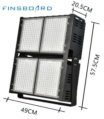 إضاءة الملعب المضيئة LED 6500w 45° زاوية العدسة