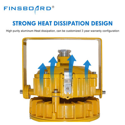 كشاف ضوئي LED مضاد للانفجار ATEX IP65 مقاوم للماء، إضاءة عالية، مع عمر افتراضي 50,000 ساعة وكفاءة في استهلاك الطاقة