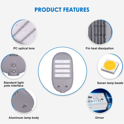 مصباح الشارع LED الحضري الحديث الخارجي مع 100W 150W 200W تصميم مقاوم للماء عالي الكفاءة
