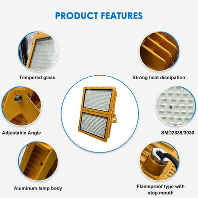 تركيبات إضاءة LED المقاومة للانفجار SMD 3030/2835 مع تصنيف حماية IP66 وعمر افتراضي 50000 ساعة