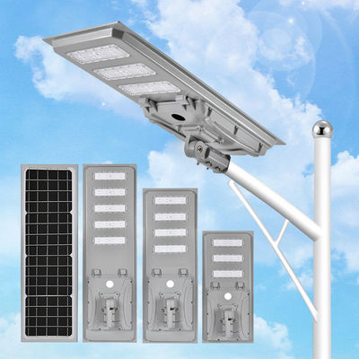 توفير الطاقة مضاد للماء في الهواء الطلق IP65 كل شيء في واحد الطاقة الذكية LED الإضاءة الشارع الشمسية المتكاملة 60W 80W 100W