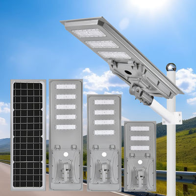 توفير الطاقة مضاد للماء في الهواء الطلق IP65 كل شيء في واحد الطاقة الذكية LED الإضاءة الشارع الشمسية المتكاملة 60W 80W 100W