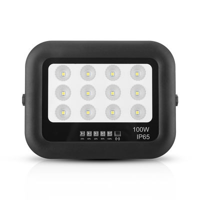 كشاف شمسي خارجي للحديقة IP65 ABS زجاج مقسى مصباح شمسي LED بقوة 100 واط