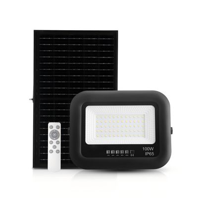 ضوء ساحة الشمسية الخارجية عالي التجويف IP65 تحكم ألومنيوم كشاف ضوئي LED شمسي