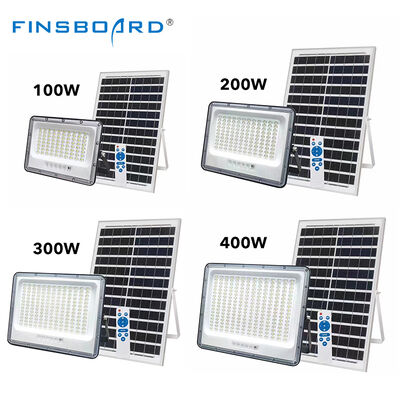 تصميم جديد للتحكم عن بعد في الهواء الطلق مقاوم للماء IP65 مصباح LED كشاف 100 واط 200 واط 300 واط 400 واط ضوء كشاف شمسي