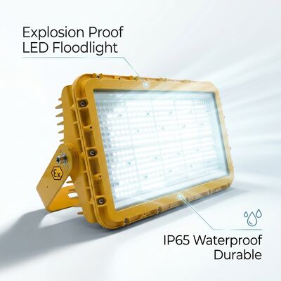 600W Explosion Proof LED Flood Light IECEx Compact High-Density Marine Offshore 72000lm IP67 Copper-Free Aluminum Alloy