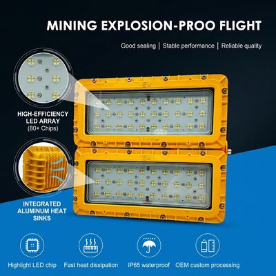 LUMILEDS LM-80 600W ضوء LED مضاد للانفجار ATEX Ex db mb IIb T6 72000LM IP65 الضوء الخطير للمناطق الكبيرة