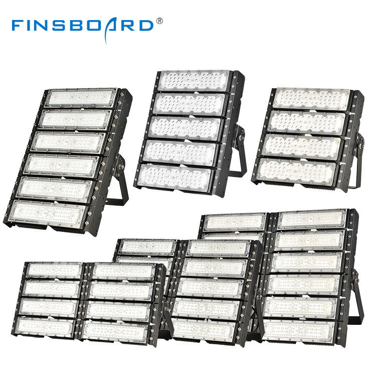 أضواء أمنية كاشفة LED عالية الطاقة IP66 بقدرة 200 واط 250 واط 300 واط 400 واط 500 واط 600 واط مصباح كشاف عالي الصاري مع هيكل SKD
