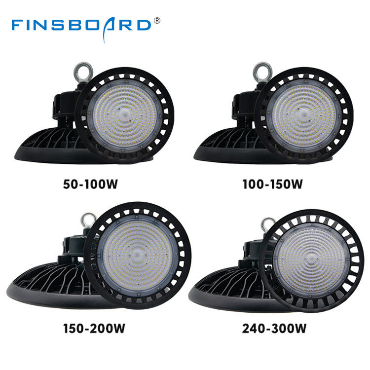 ضوء LED عالي السطوع IP65 المقاوم للماء UFO High Bay 100W-300W للإضاءة الصناعية