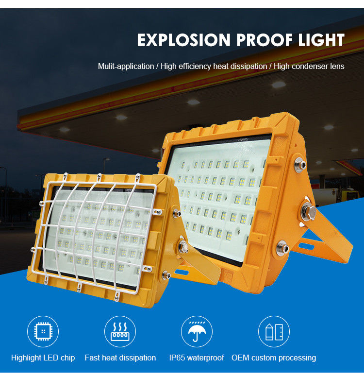 إضاءة LED مضادة للانفجار SMD2835/3030 100-110lm/W IP66 للمصانع والمناطق الخطرة