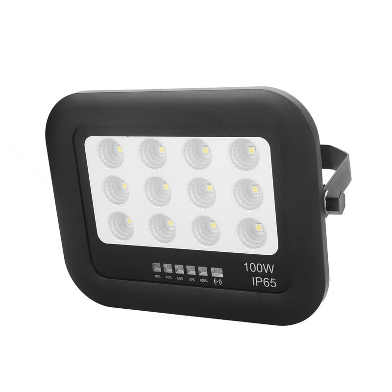 كشاف شمسي خارجي للحديقة IP65 ABS زجاج مقسى مصباح شمسي LED بقوة 100 واط