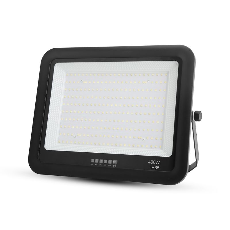 ضوء ساحة الشمسية الخارجية عالي التجويف IP65 تحكم ألومنيوم كشاف ضوئي LED شمسي