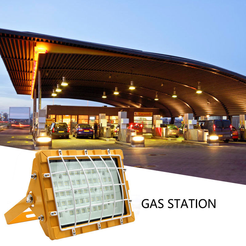 الزجاج المشدد من الألومنيوم IP65 150W ضوء الفيضانات LED ضد الانفجار للمواقع الخطرة