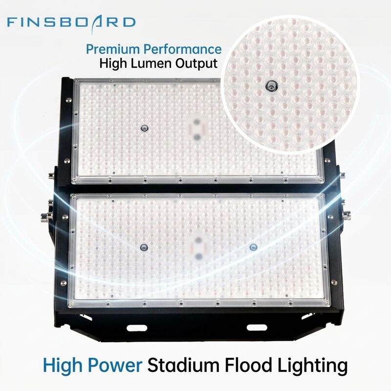 800W Energy-Efficient IP66 Waterproof LED Stadium Light for Major League Venue Illumination 5000K