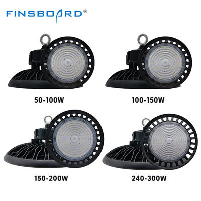 ضوء UFO LED عالي السطوع IP65 بقوة 100 واط 150 واط 200 واط 300 واط