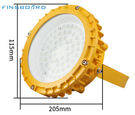 مصباح LED مقاوم للانفجار مع غطاء زجاجي محدب مقاوم للماء WF2 IP66
