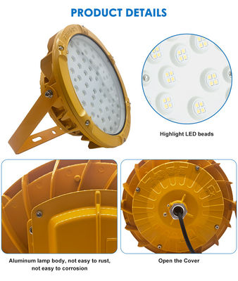 أماكن خطيرة Ip65 محطة وقود ضوء Highbay LED إضاءة مضادة للانفجار