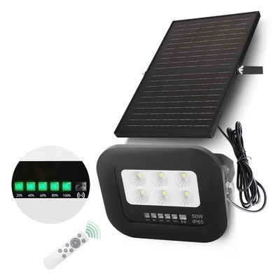 50 واط LED ضوء شمسي IP65 كل الأسود أحادي البلورية السيليكوني الطاقة الشمسية