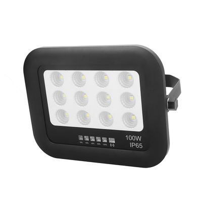 كشاف شمسي خارجي للحديقة IP65 ABS زجاج مقسى مصباح شمسي LED بقوة 100 واط