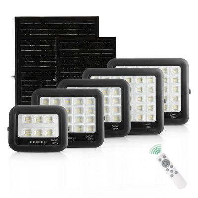 كشاف شمسي IP65 ABS زجاج مقسى 100 واط 200 واط 300 واط 400 واط 500 واط مصباح كشاف شمسي LED