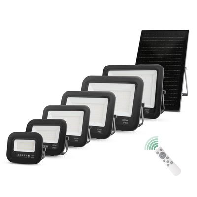 ضوء ساحة الشمسية الخارجية عالي التجويف IP65 تحكم ألومنيوم كشاف ضوئي LED شمسي