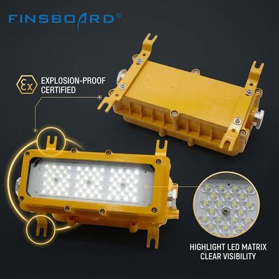IP65 مانعة لتسرب الماء 600 واط LED ضوء مقاوم للانفجار LUMILEDS LM-80 ATEX Ex db mb IIb T6 -40C/60C تركيبات المنطقة الخطرة