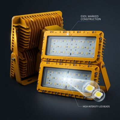 LUMILEDS LM-80 600W ضوء LED مضاد للانفجار ATEX Ex db mb IIb T6 72000LM IP65 الضوء الخطير للمناطق الكبيرة